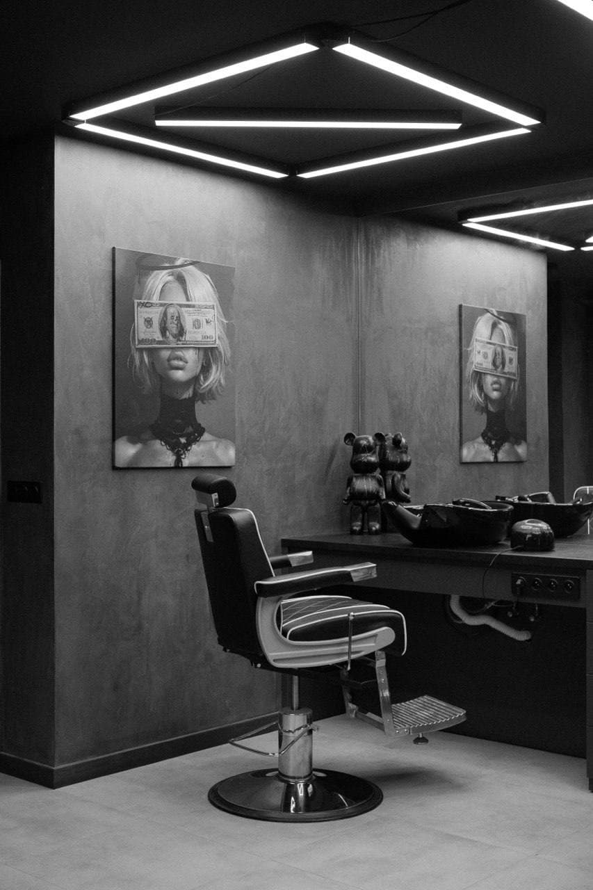 Freeman Barbershop - detal wnętrza